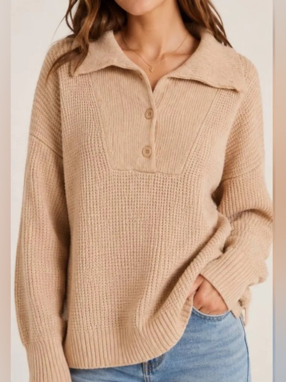 Aerie Cozy Up Waffle Sweater